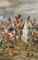 Der Vorwurf der Royal Scots Greys in Waterloo unterstützt von einem Highland Regiment Robert Alexander Hillingford Krieg